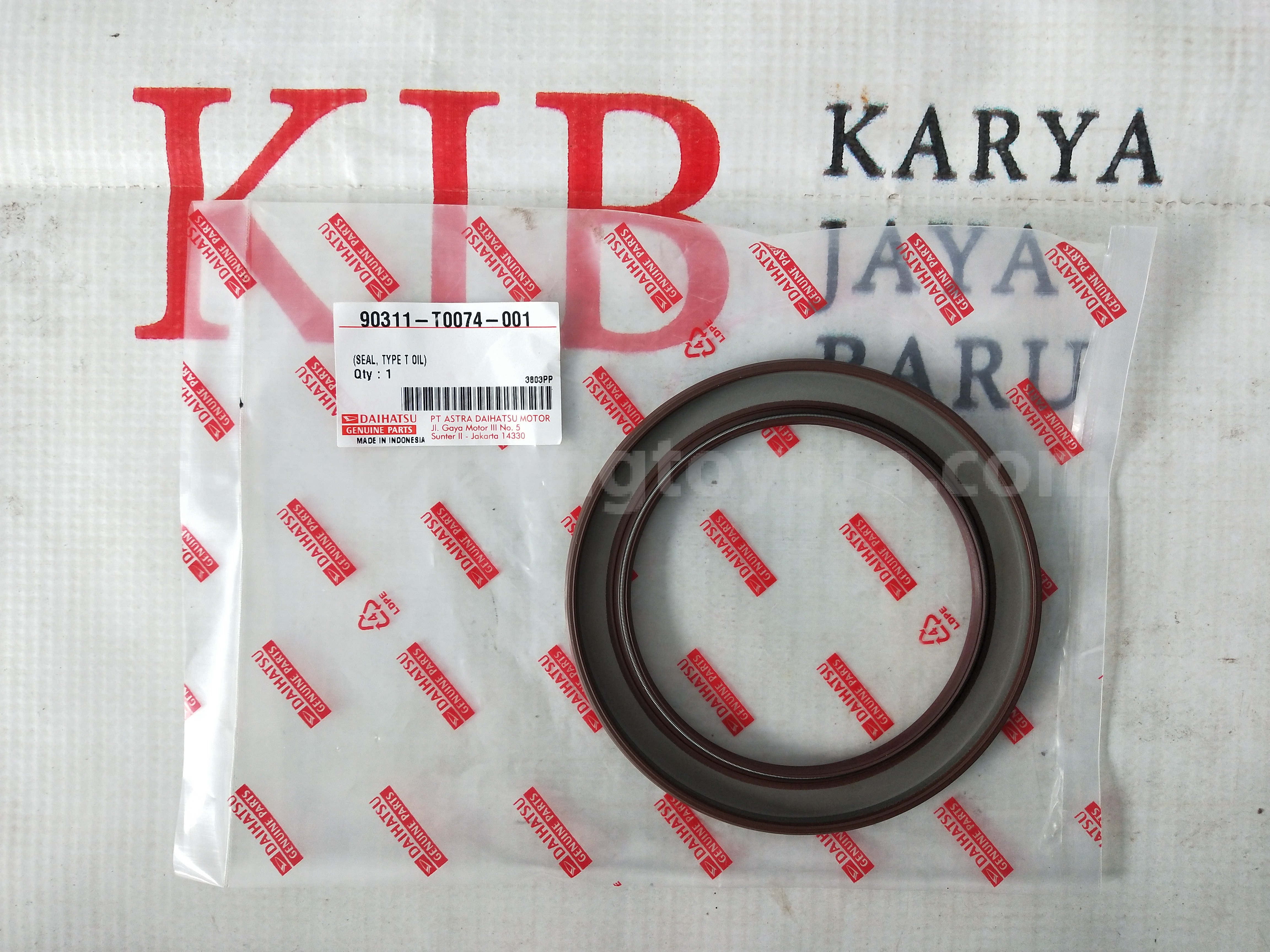 90311T0074 SEAL, TYPE T OIL - TOYOTA