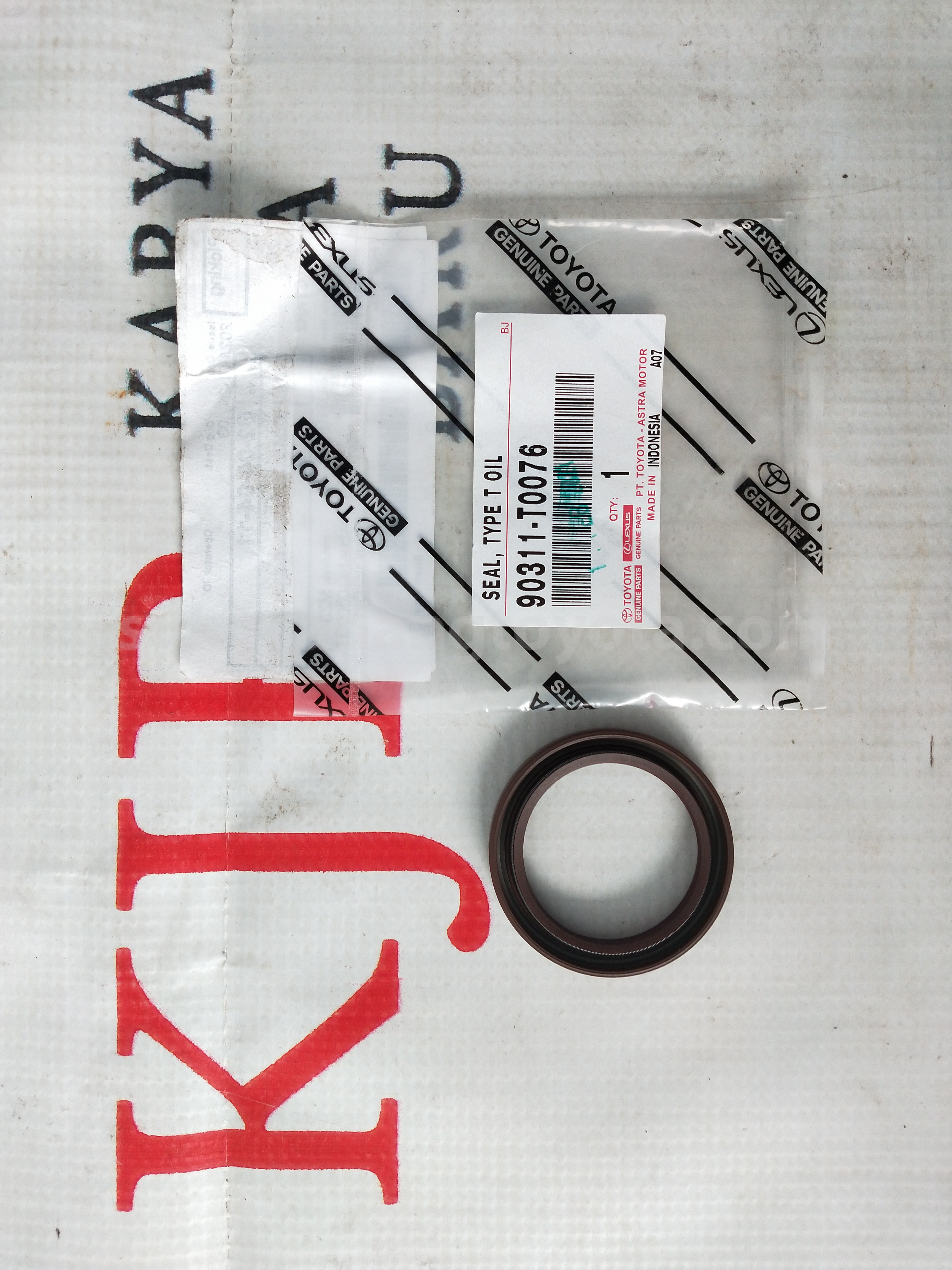 90311T0076 SEAL, TYPE T OIL - TOYOTA