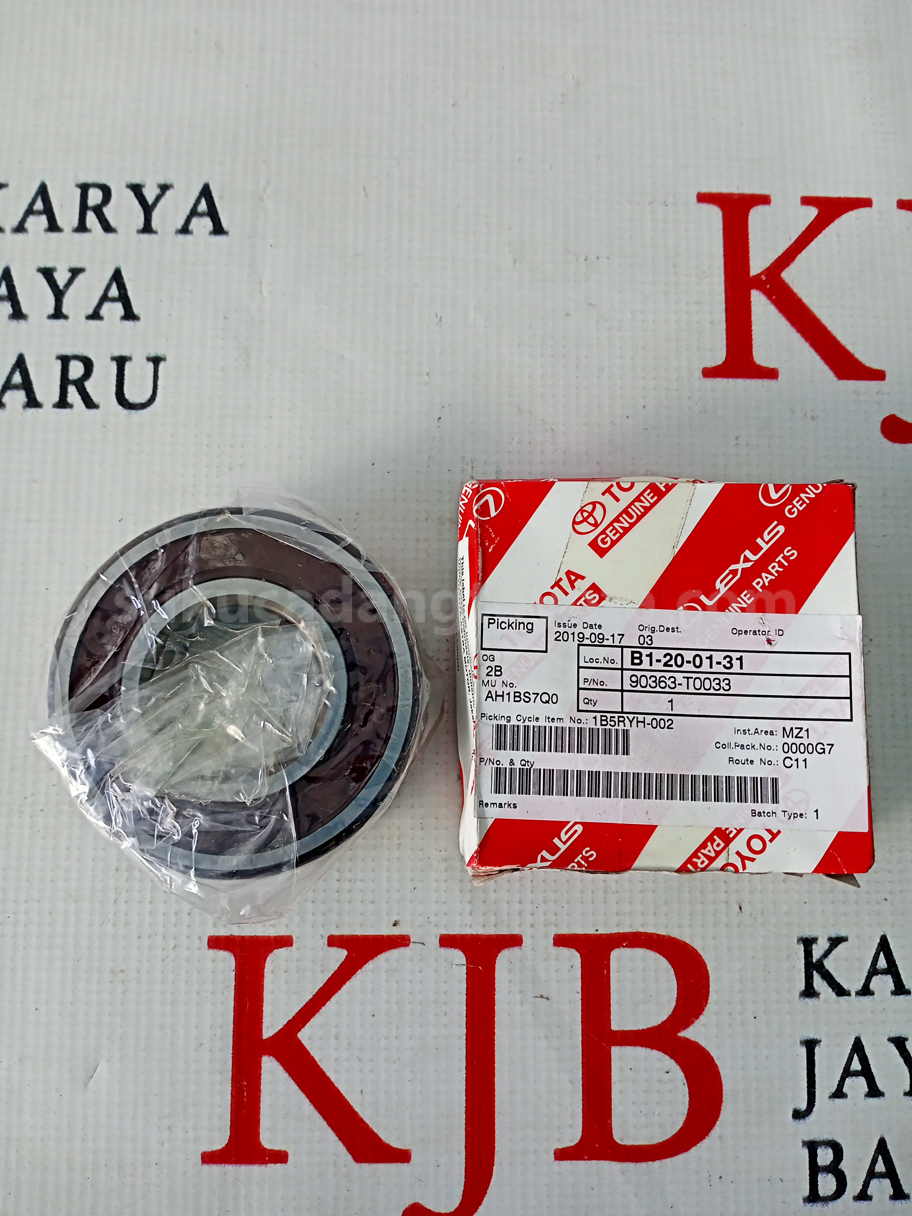 90363T0033 BEARING, RADIAL BALL - TOYOTA