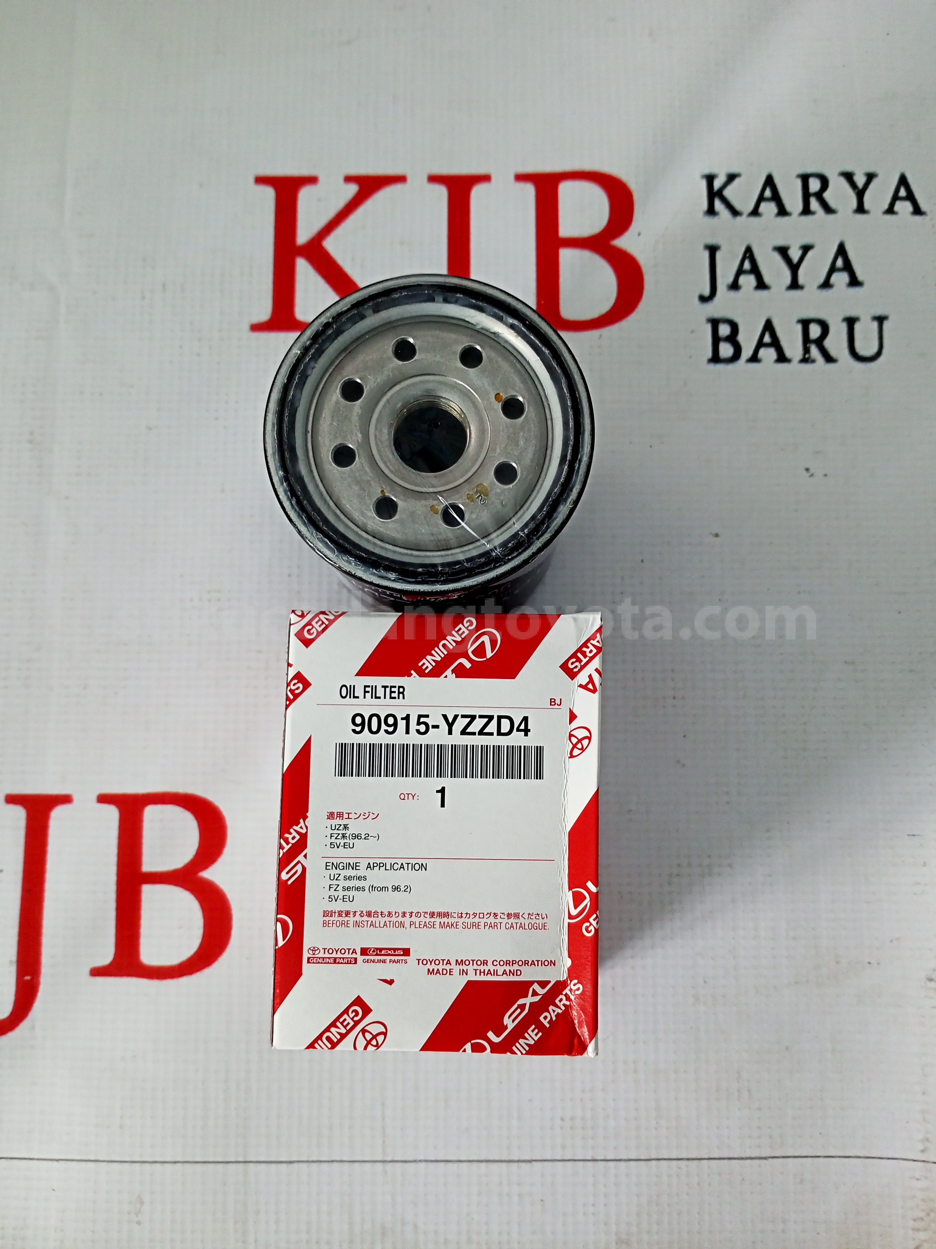 90915YZZD4 OIL FILTER 75*100 - TOYOTA