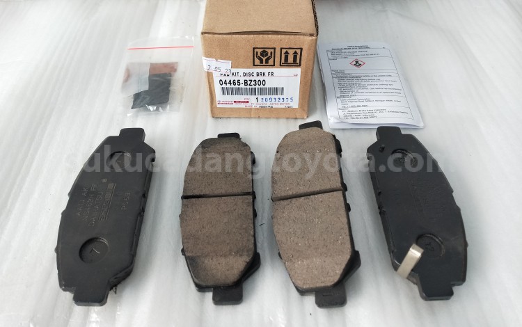 04465BZ300 PAD KIT, DISC BRK FR - TOYOTA