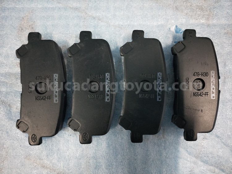 0446626030 PAD KIT, DISC BRAKE - TOYOTA