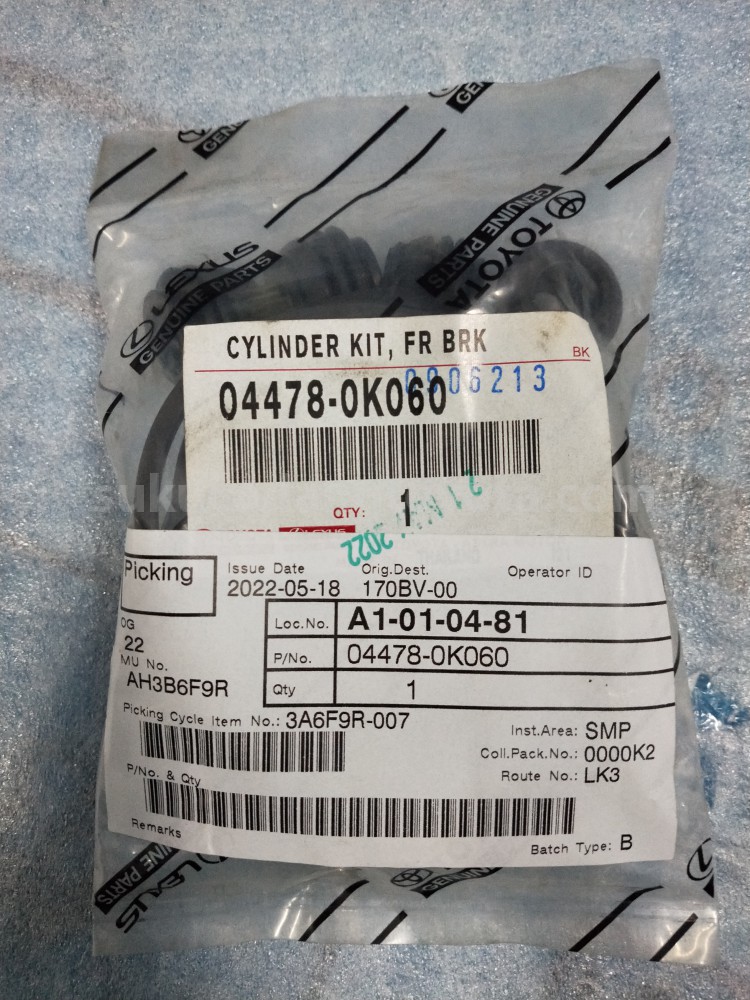 044780K060 CYLINDER KIT, FR BRK - TOYOTA