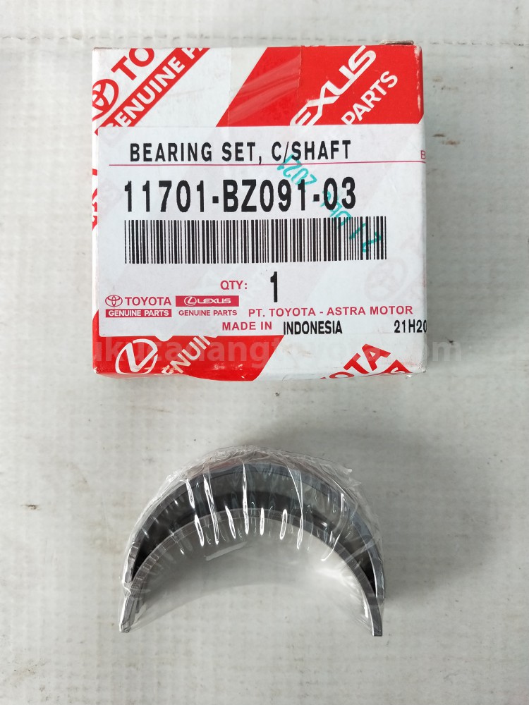 11701BZ09103 BEARING SET, C/SHAFT - TOYOTA
