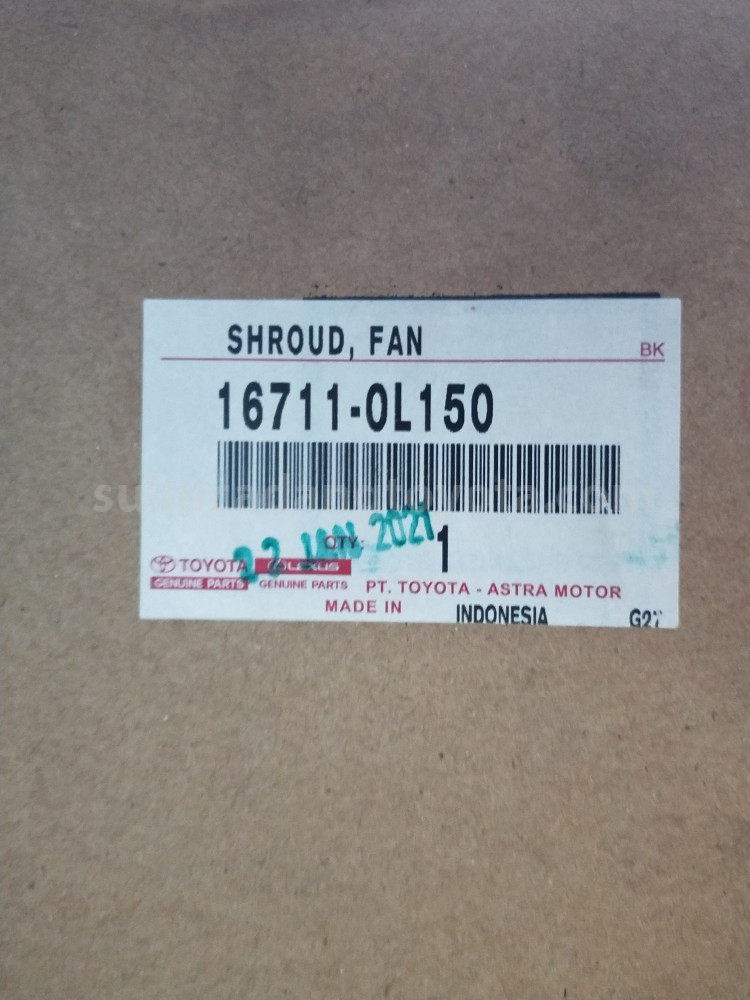 167110L150 SHROUD, FAN - TOYOTA