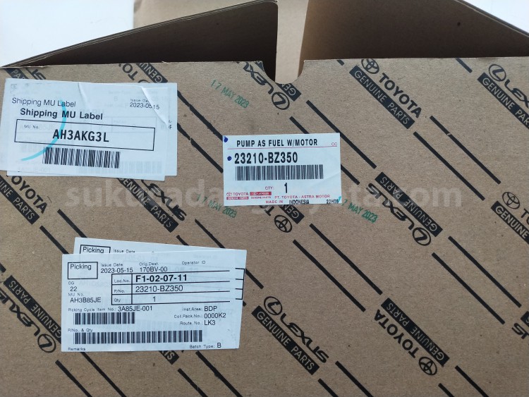 23210BZ350 PUMP AS FUEL W/MOTOR - TOYOTA