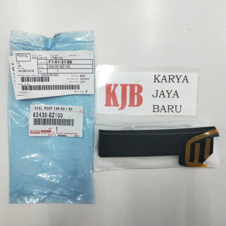 63435BZ100 SEAL, ROOF CAR NO.1 RH - TOYOTA