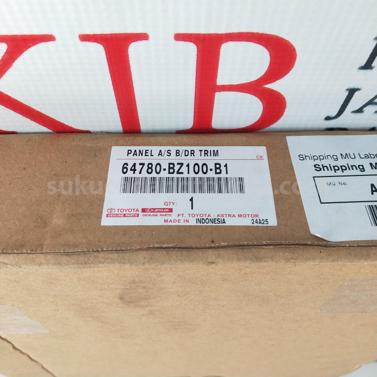 64780BZ100B1 PANEL A/S B/DR TRIM - TOYOTA