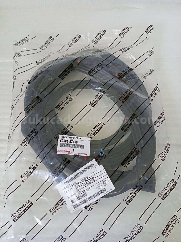 67861BZ130 WEATHERSTRIP,FR,RH - TOYOTA