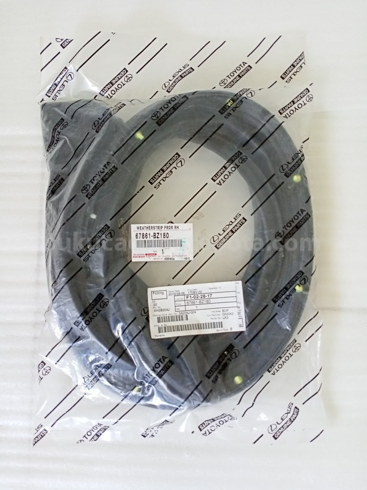 67861BZ180 WEATHERSTRIP FRDR RH - TOYOTA