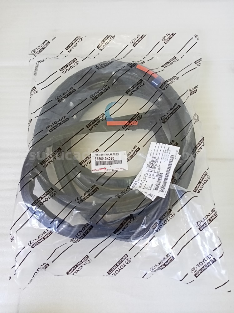 678620K030 WEATERSTRIP,FR DR LH - TOYOTA