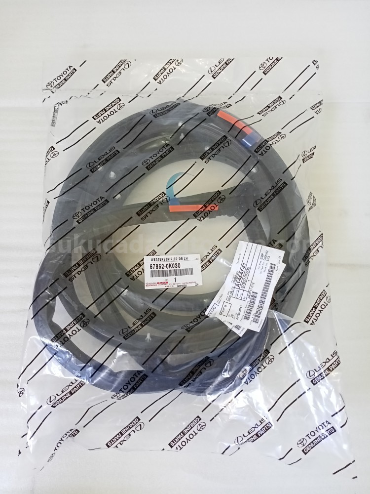 678620K030 WEATERSTRIP,FR DR LH - TOYOTA