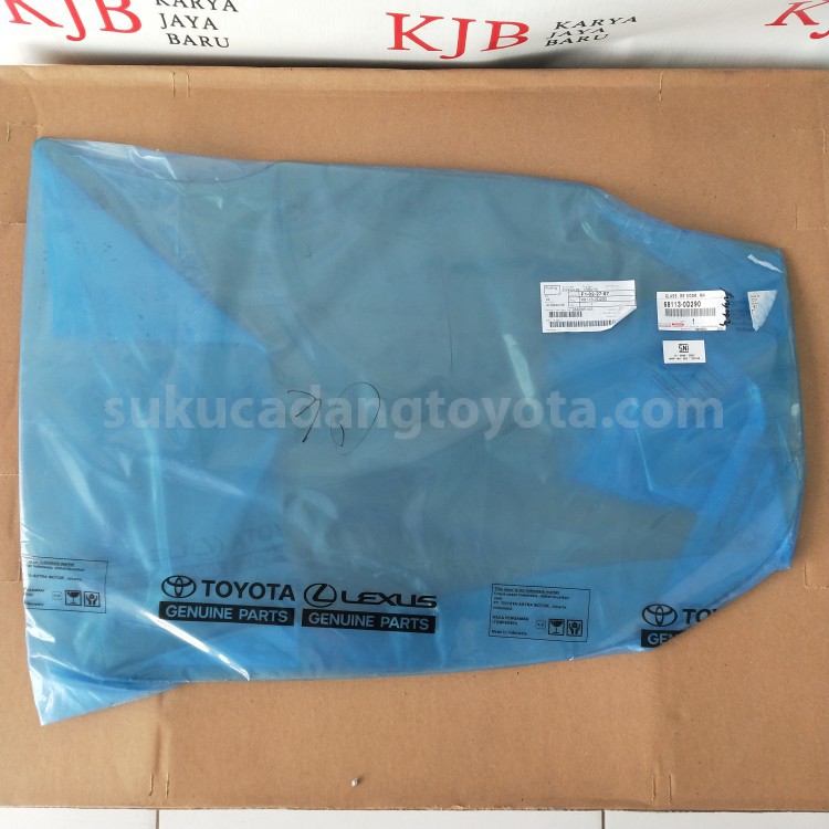 681130D290 GLASS, RR DOOR, RH - TOYOTA