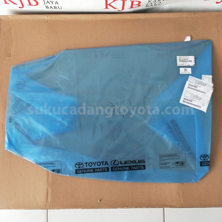 681140D290 GLASS, RR DOOR, LH - TOYOTA