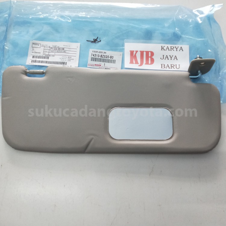 74310BZ520B0 VISOR ASSY,RH - TOYOTA