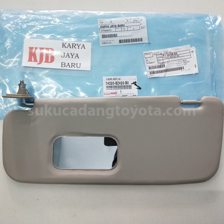 74320BZ420B0 VISOR ASSY,LH - TOYOTA