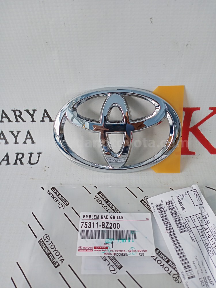 75311BZ200 EMBLEM,RAD GRILLE - TOYOTA