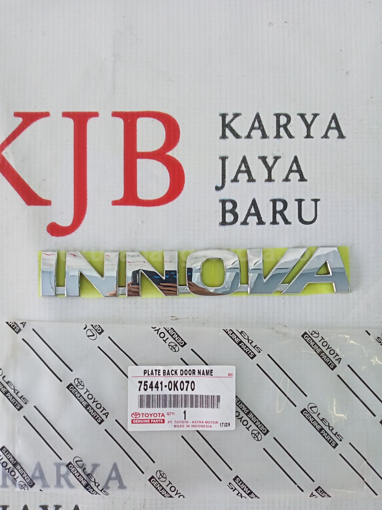 754410K070 PLATE BACK DOOR NAME - TOYOTA