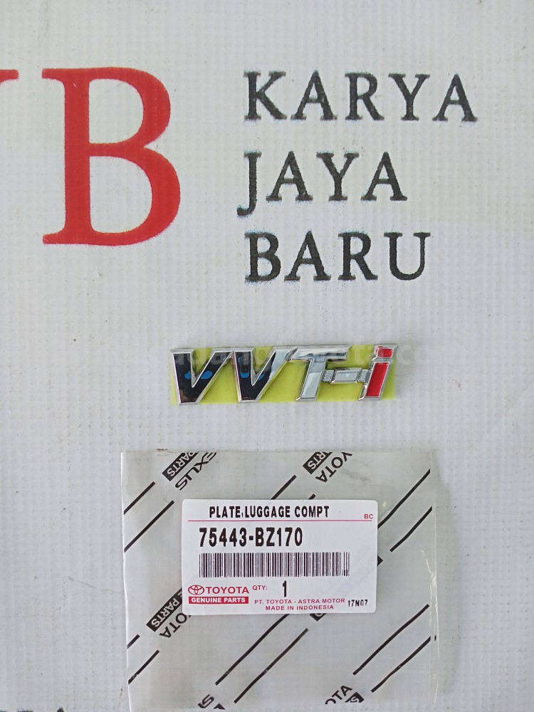 75443BZ170 PLATE,LUGGAGE COMPT - TOYOTA