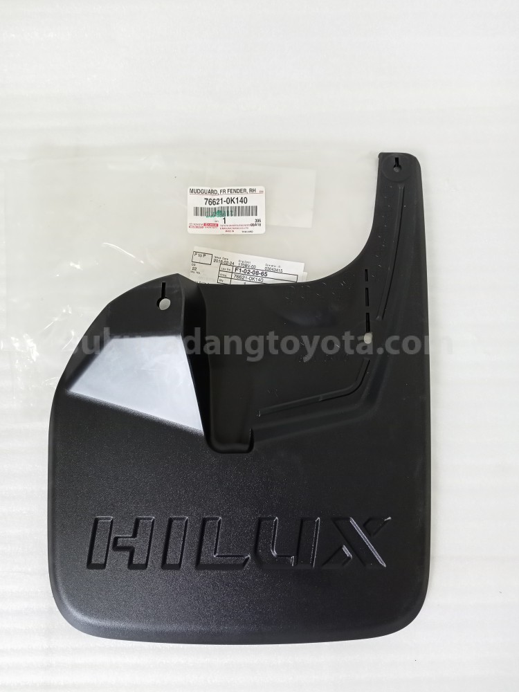 766210K140 MUDGUARD, FR FENDER, - TOYOTA