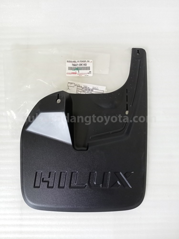 766210K140 MUDGUARD, FR FENDER, - TOYOTA