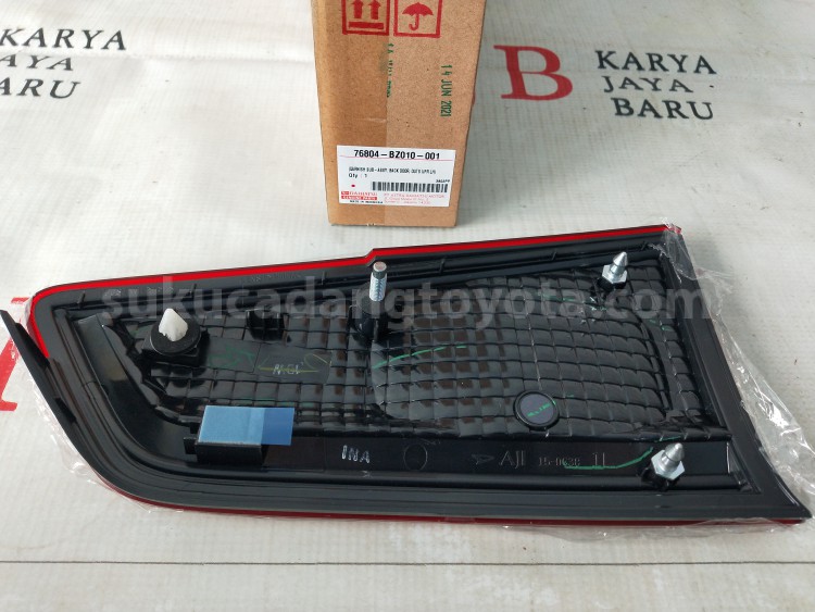 76804BZ010 GARNISH BACK DOOR L - TOYOTA