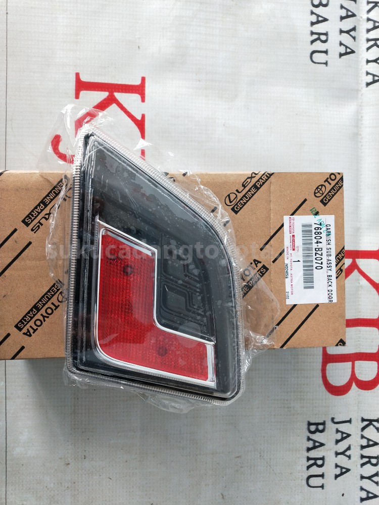 76804BZ070 GARNISH SUB-ASSY, BACK DOOR, OUTS UPR LH - TOYOTA