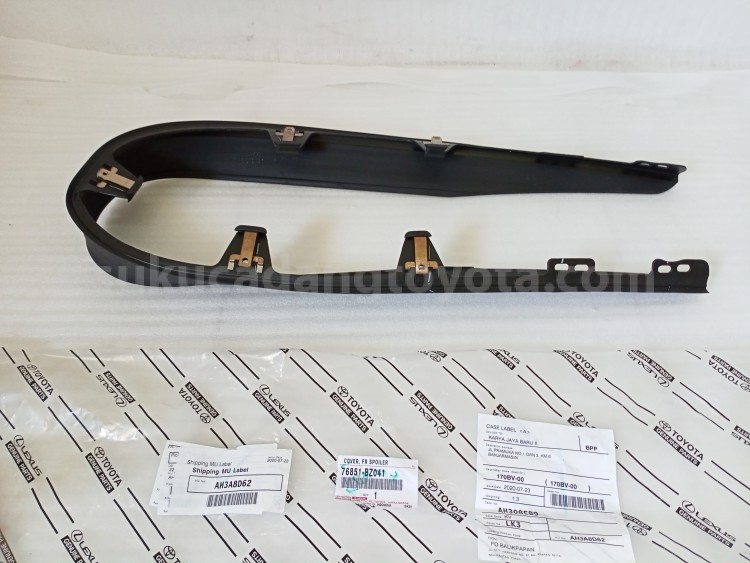 76851BZ041 COVER, FR SPOILER - TOYOTA