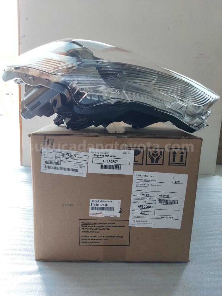 81130BZ350 UNIT A/S HEADLAMP RH - TOYOTA
