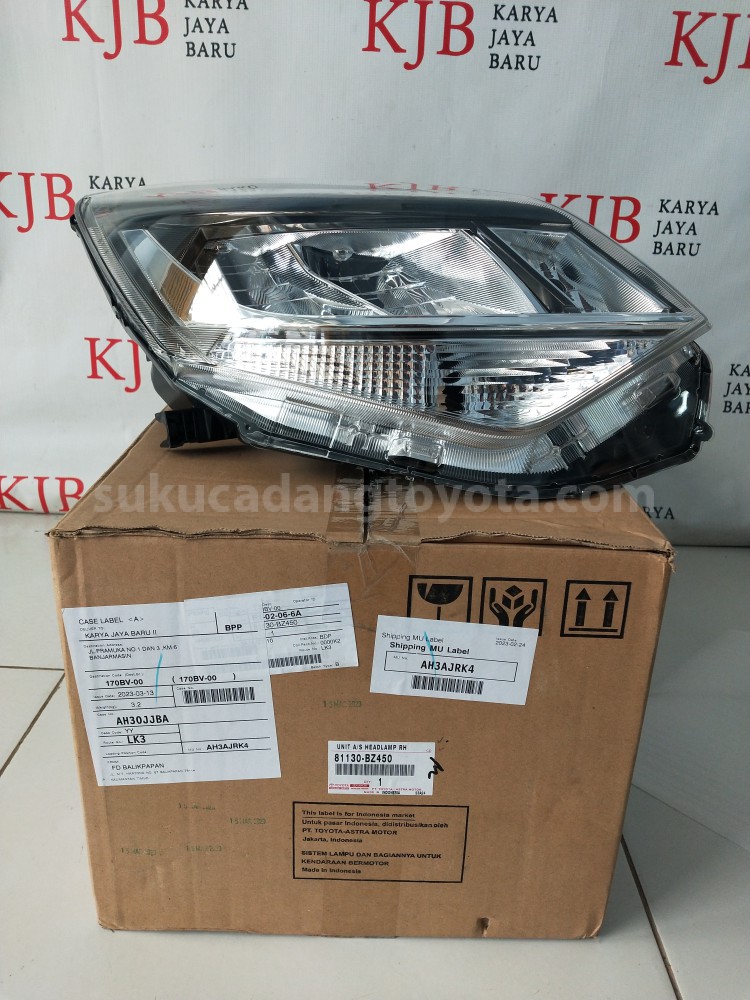 81130BZ450 UNIT A/S HEADLAMP RH - TOYOTA