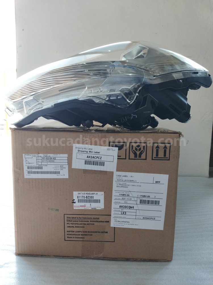81170BZ350 UNIT A/S HEADLAMP LH - TOYOTA