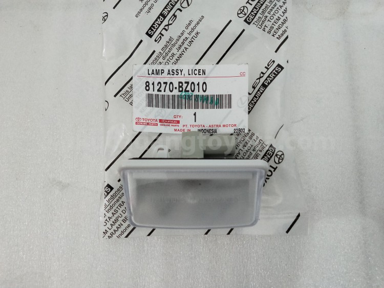 81270BZ010 LAMP ASSY, LICEN - TOYOTA