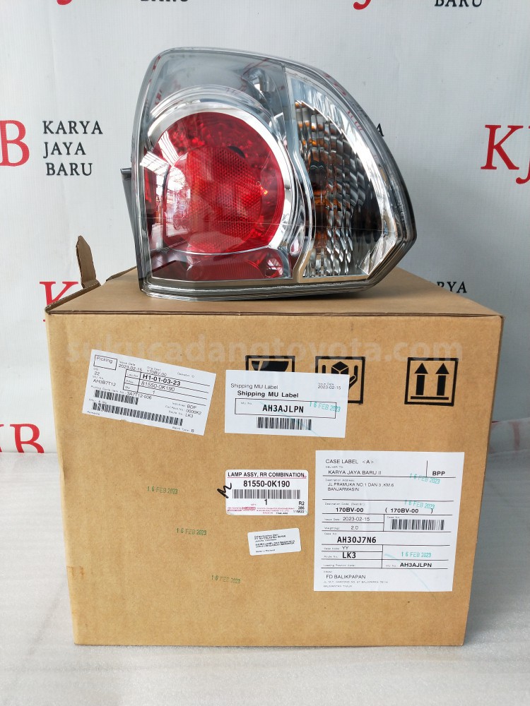 815500K190 LAMP ASSY, RR COMBIN - TOYOTA