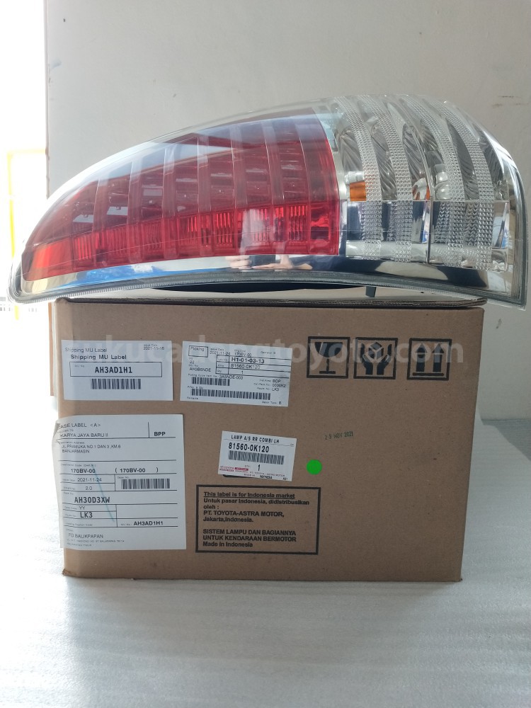 815600K120 LAMP A/S RR COMBI LH - TOYOTA