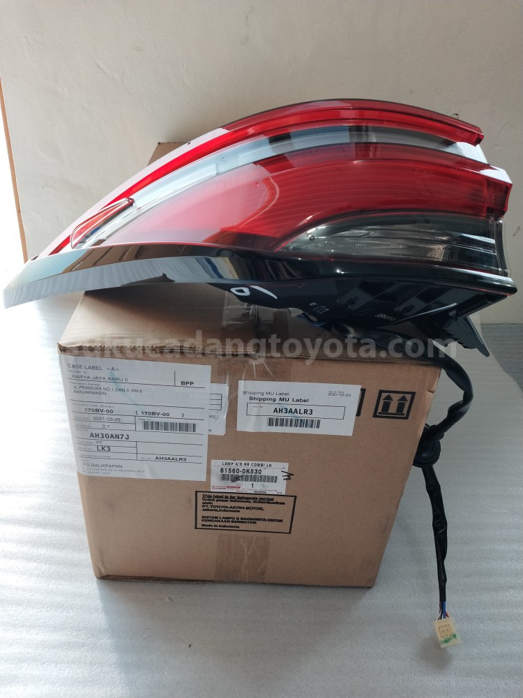 815600K530 LAMP A/S RR COMBI LH - TOYOTA