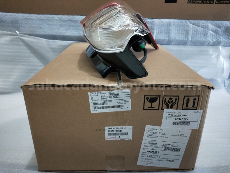 81560BZ340 LAMP A/S RR COMBI LH - TOYOTA