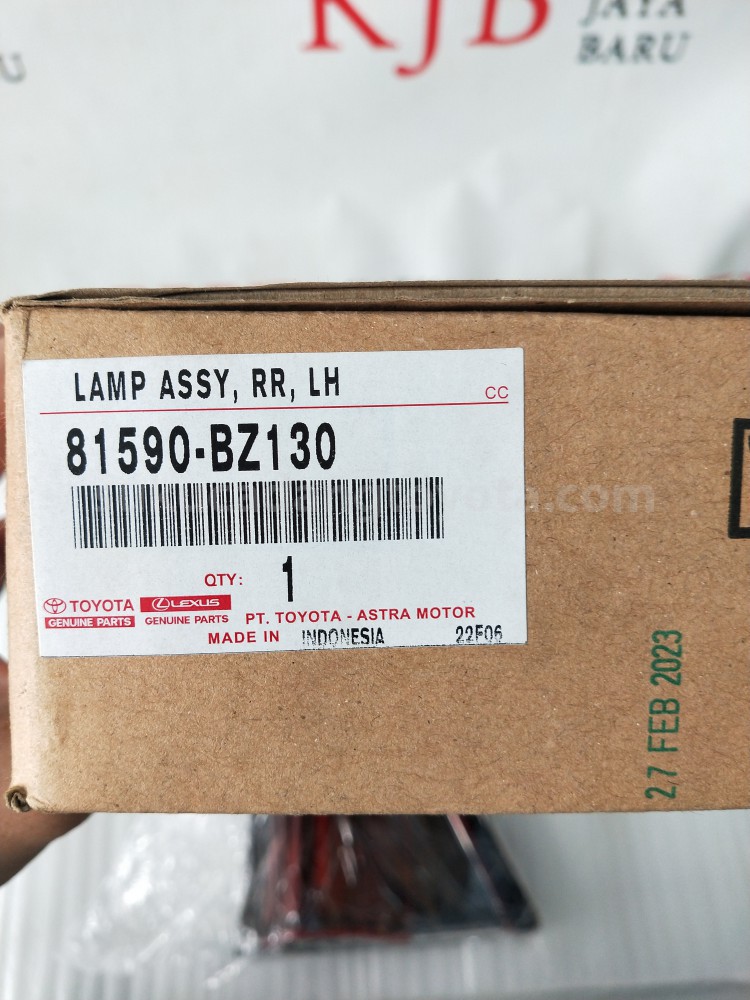 81590BZ130 LAMP ASSY, RR, LH - TOYOTA