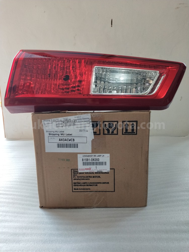 815910K050 LENS&BODY RR LAMP LH - TOYOTA