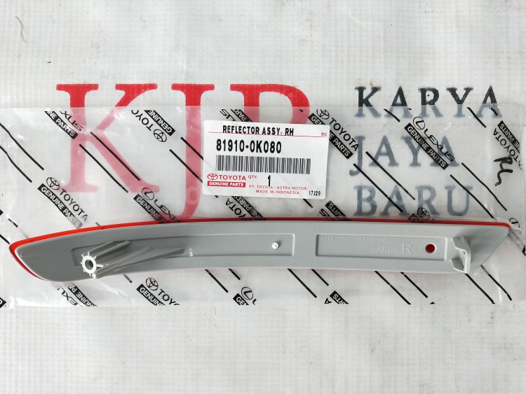 819100K080 REFLECTOR ASSY, RH - TOYOTA