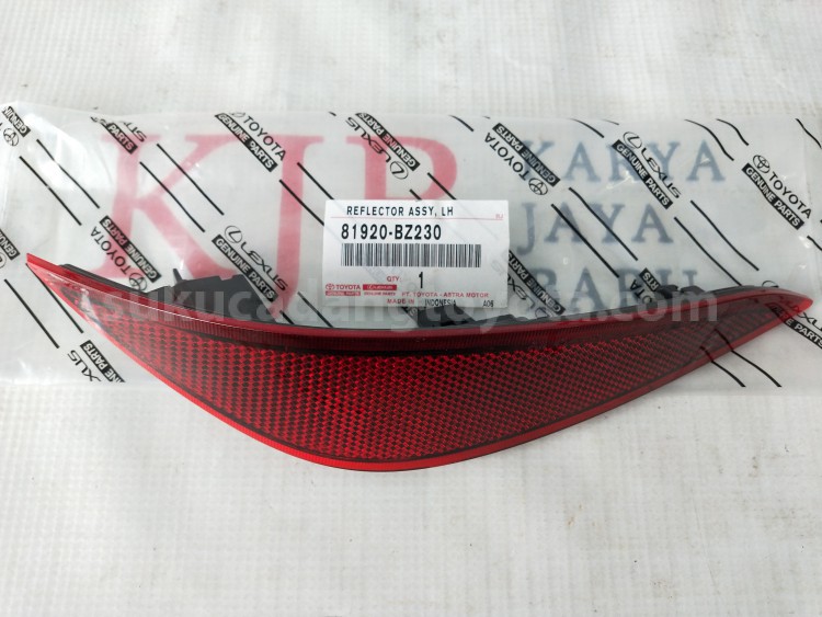 81920BZ230 REFLECTOR ASSY, LH - TOYOTA