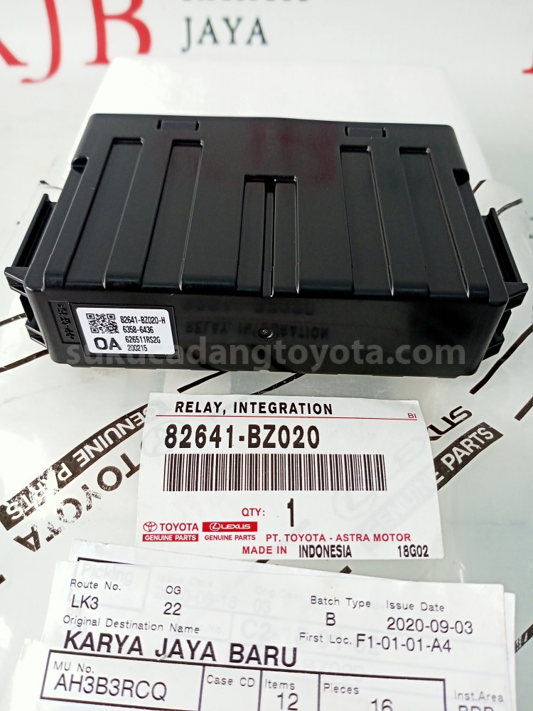 82641BZ020 RELAY, INTEGRATION - TOYOTA