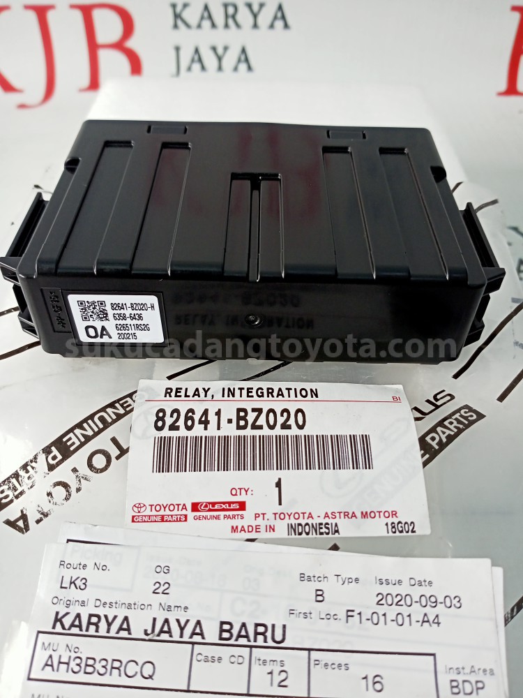 82641BZ020 RELAY, INTEGRATION - TOYOTA