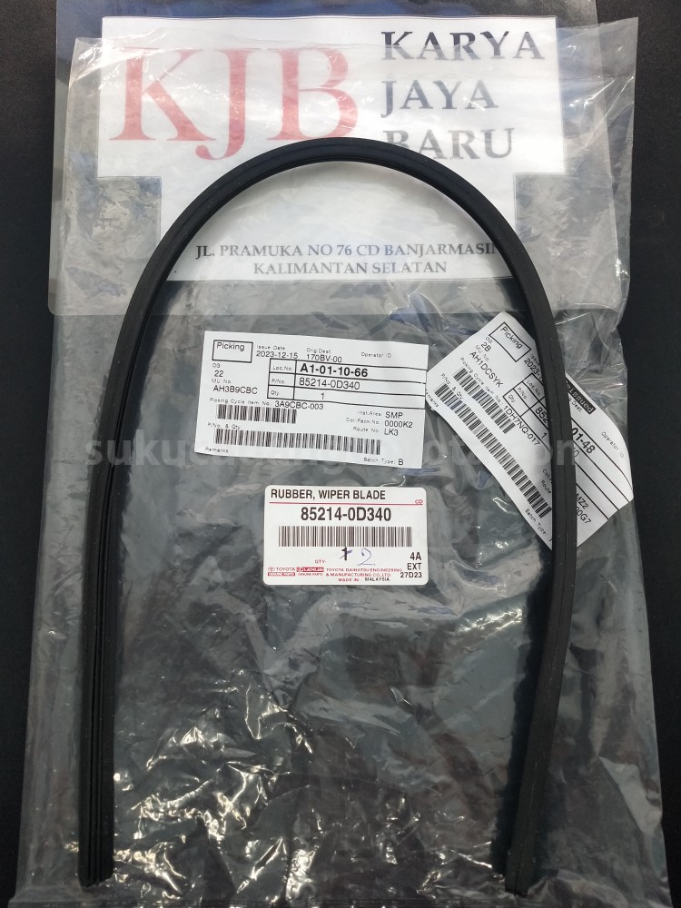 852140D340 RUBBER, WIPER BLADE - TOYOTA