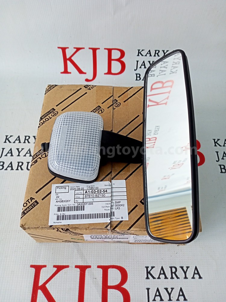 87810BZ150 MIRROR A/S IN W/LAMP - TOYOTA