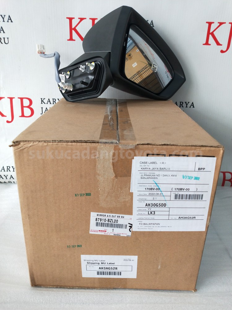 87910BZL20 MIRROR A/S OUT RR RH - TOYOTA