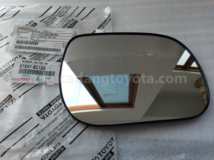 87931BZ120 MIRROR, OUTER, RH - TOYOTA