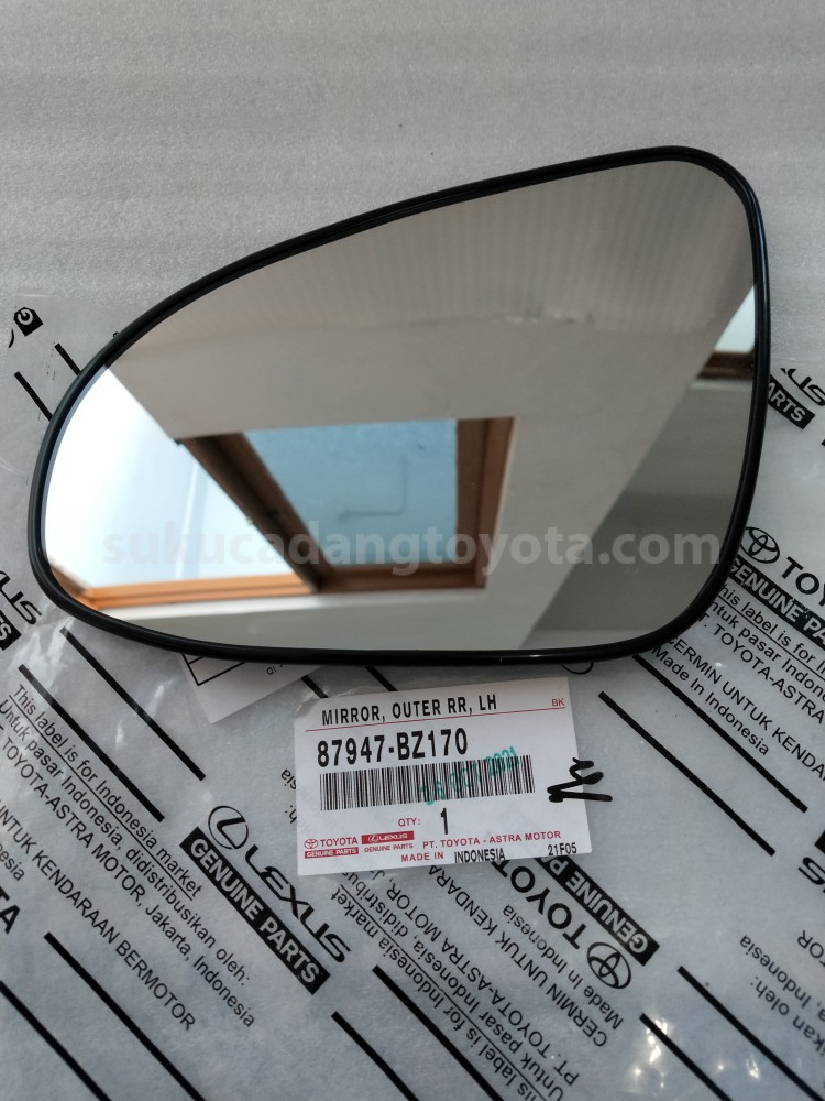 87947BZ170 MIRROR, OUTER RR, LH - TOYOTA