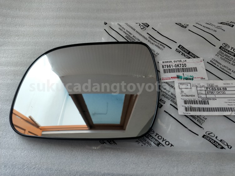 879610K720 MIRROR, OUTER, LH - TOYOTA