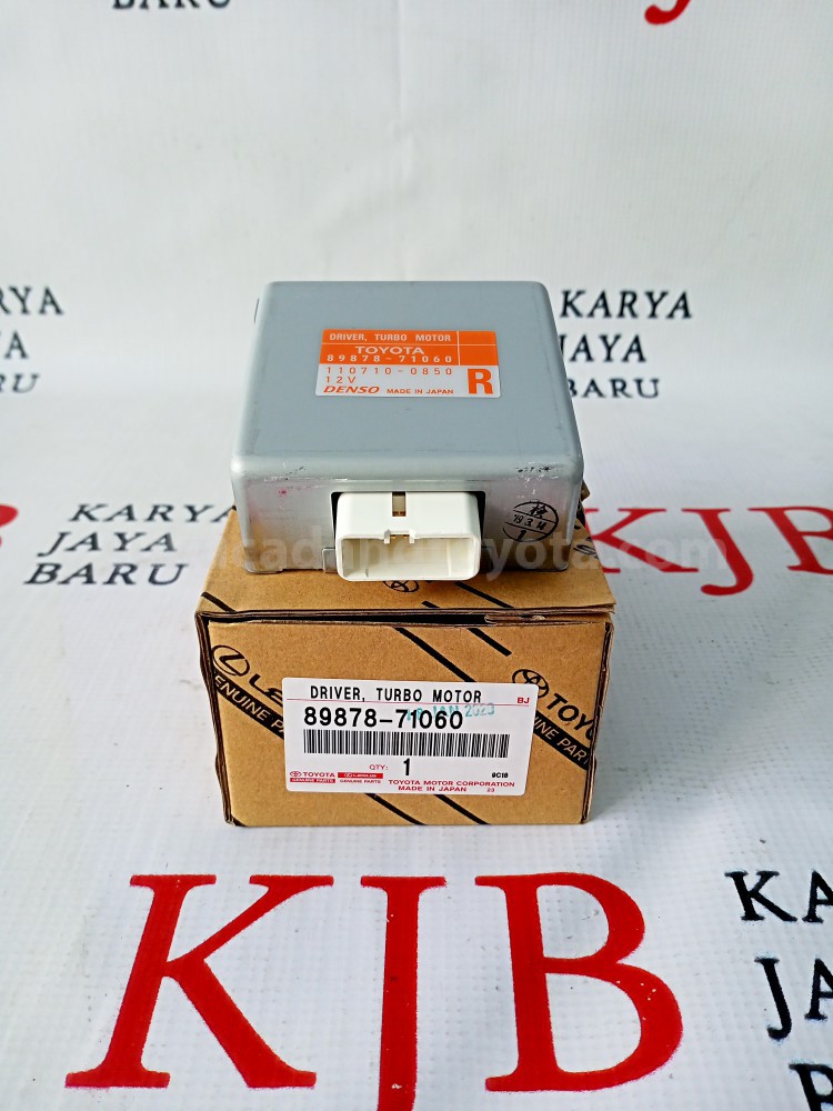 8987871060 DRIVER, TURBO MOTOR - TOYOTA