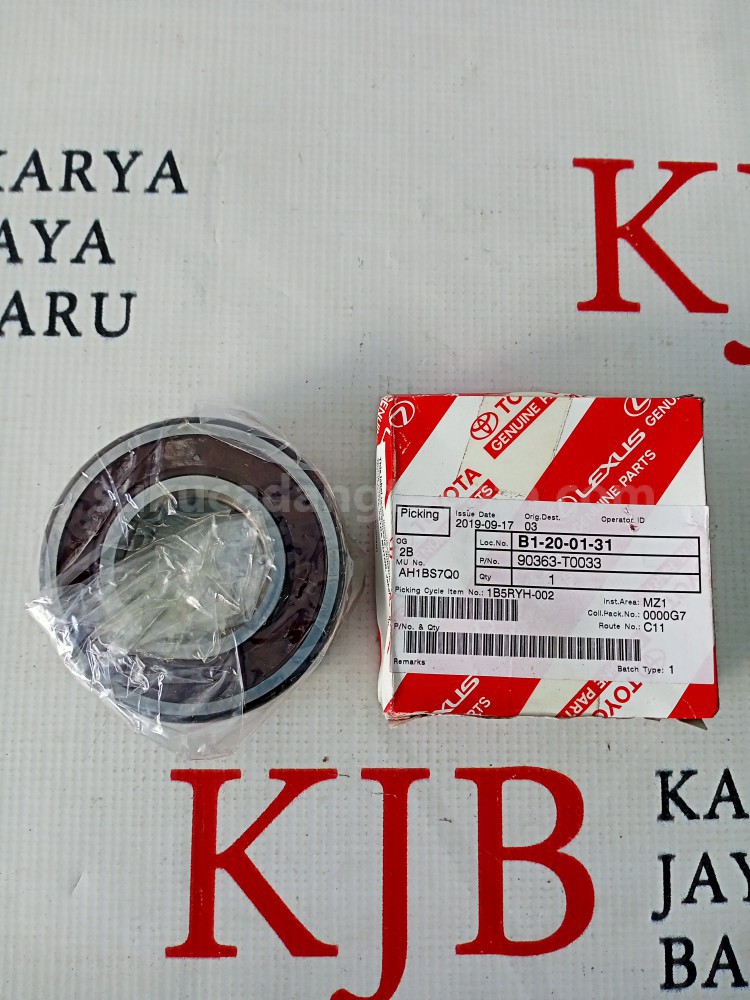 90363T0033 BEARING, RADIAL BALL - TOYOTA